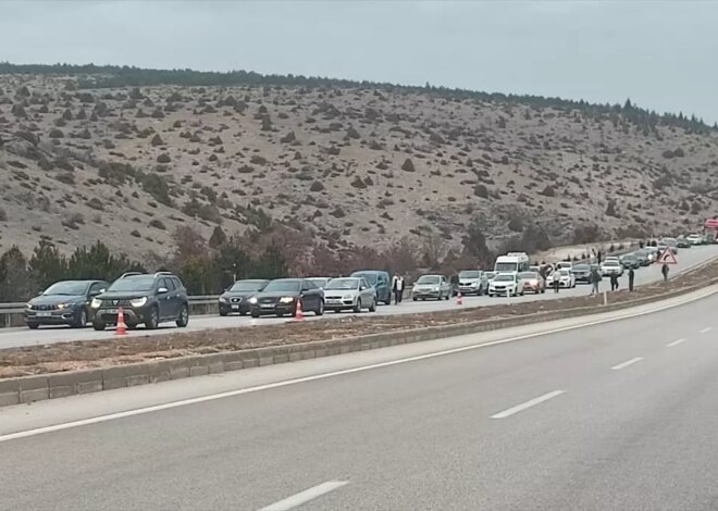 Konya’da Çekici Alev Alev Yandı